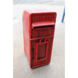 Original cast iron English post box.