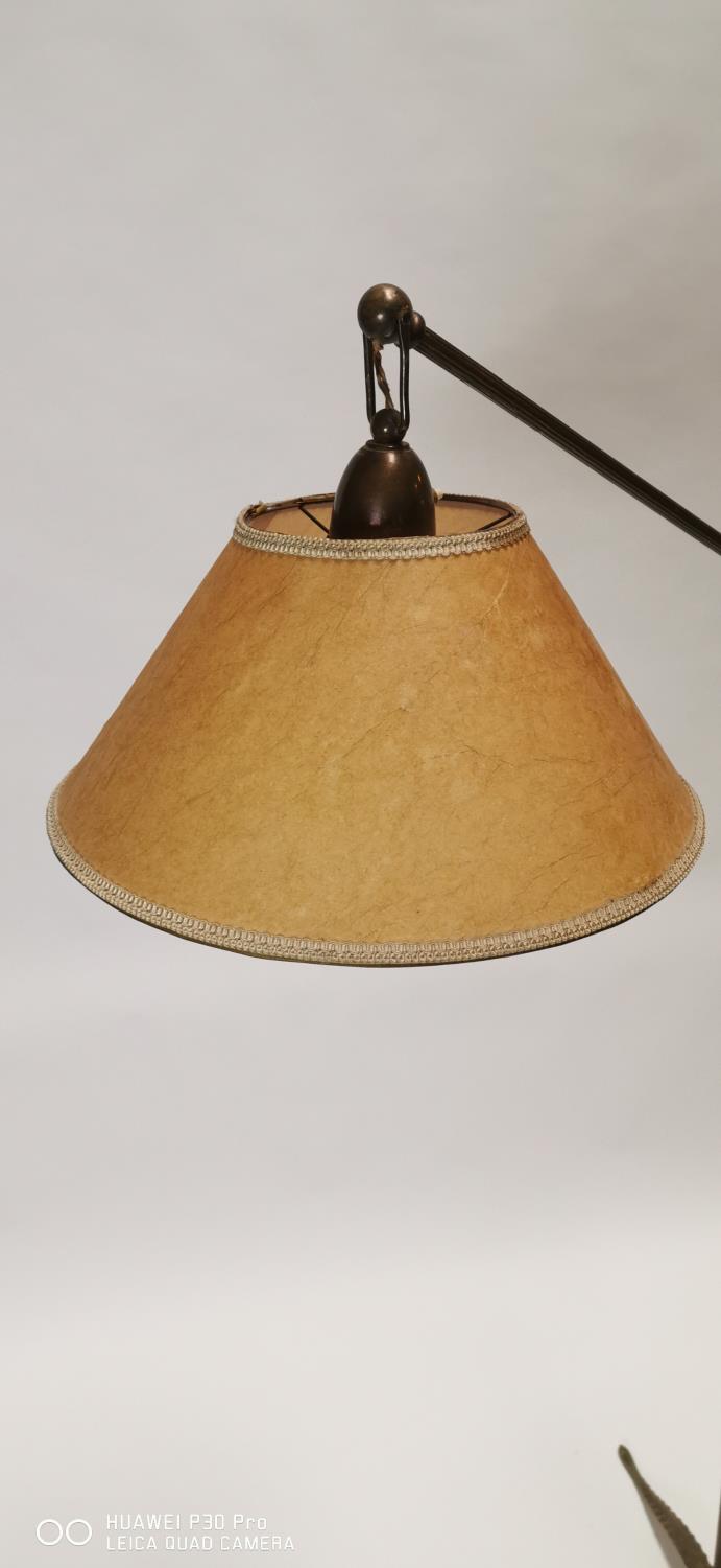 Brass standard angle poise lamp. - Bild 2 aus 5