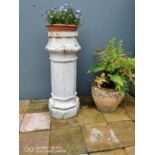 19th C. terracotta chimney pot.