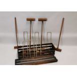 Early 20th. C. croquet set.