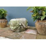 18th C. carved sandstone planter.