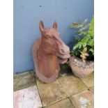 Good quality cast iron wall mounted horses head.