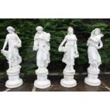 Set of four composition figurines - The Four Seasons.