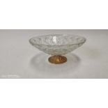 Gilded metal and cut glass centre bowl.