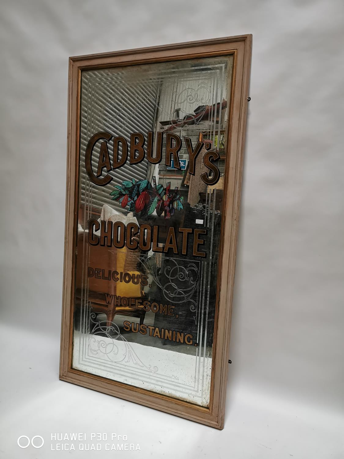 Cadbury's Chocolate advertising mirror.