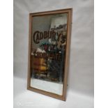 Cadbury's Chocolate advertising mirror.