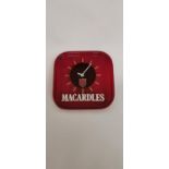 McArdle's Acrylic Advertising Clock