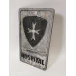 Hospital alloy sign.