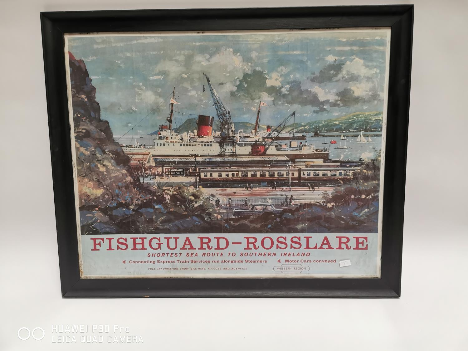 Fishguard to Rosslare advertising print