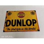 Dunlop The First Trye In The World enamel adevrtising sign,.