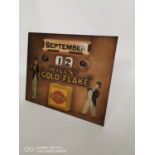 1920's Will's Gold Flake tinplate calander.