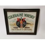 Coleraine Whisky Pure Malt Irish Whisky advertising print. .