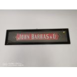 John Barras & Co. advertising print