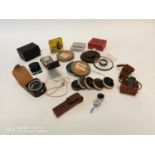 Collection of camera paraphernalia