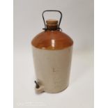 Early 20th. C. stoneware cider flagon