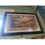Framed Great Southern Railways Glendalough advertisement. (82 cm H x 113 cm W).