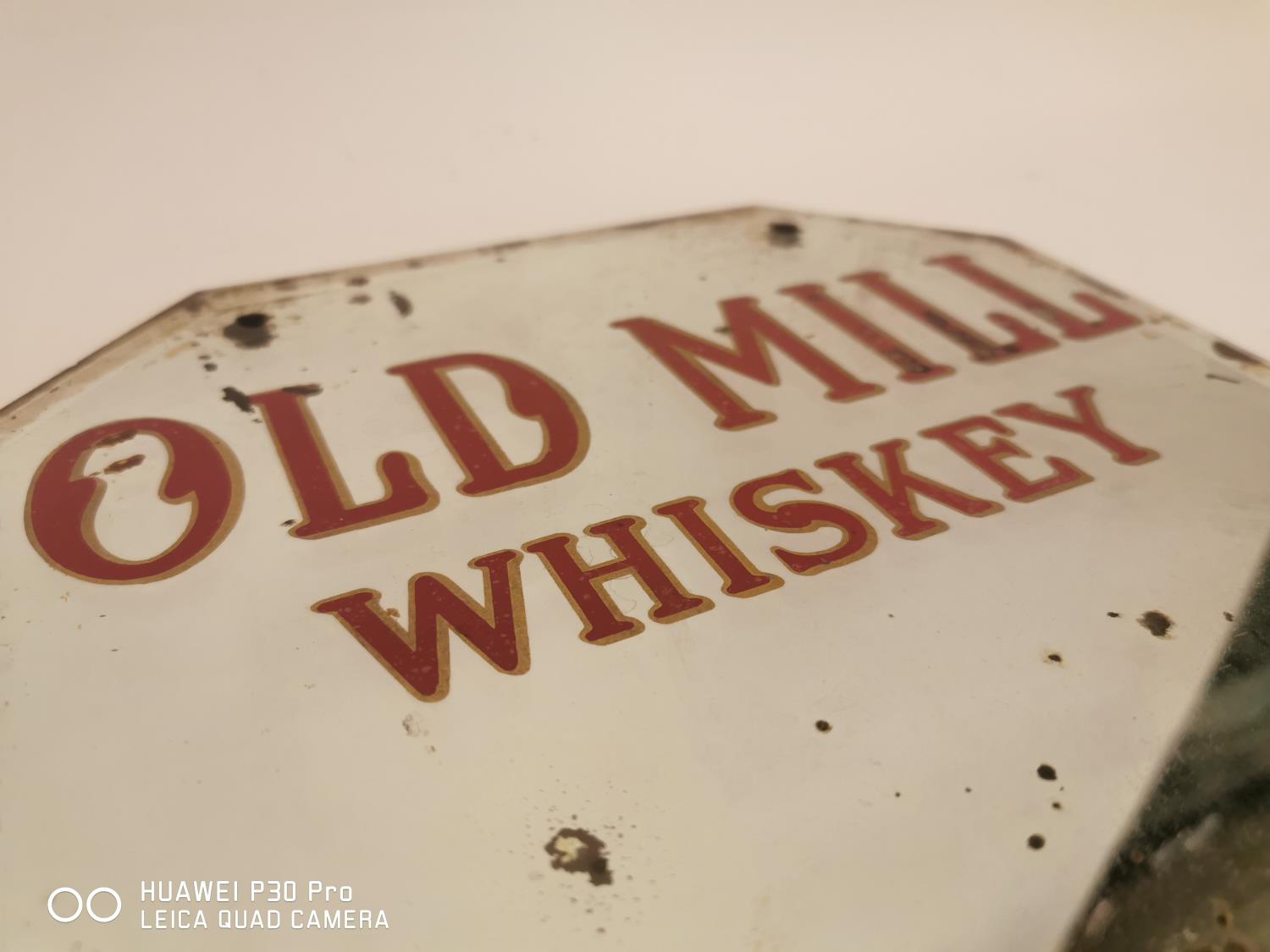Rare Old Mill Thanks advertising mirror. - Image 2 of 3