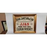 John Jameson and Son Pure Pot Still Dublin whiskey print.