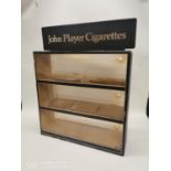 John Player Cigarettes counter advertising cabinet.