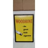 Woodbine - The Great Little Cigarette enamel advertising sign.