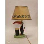 Original Carltonware Guinness Toucan Lamp.