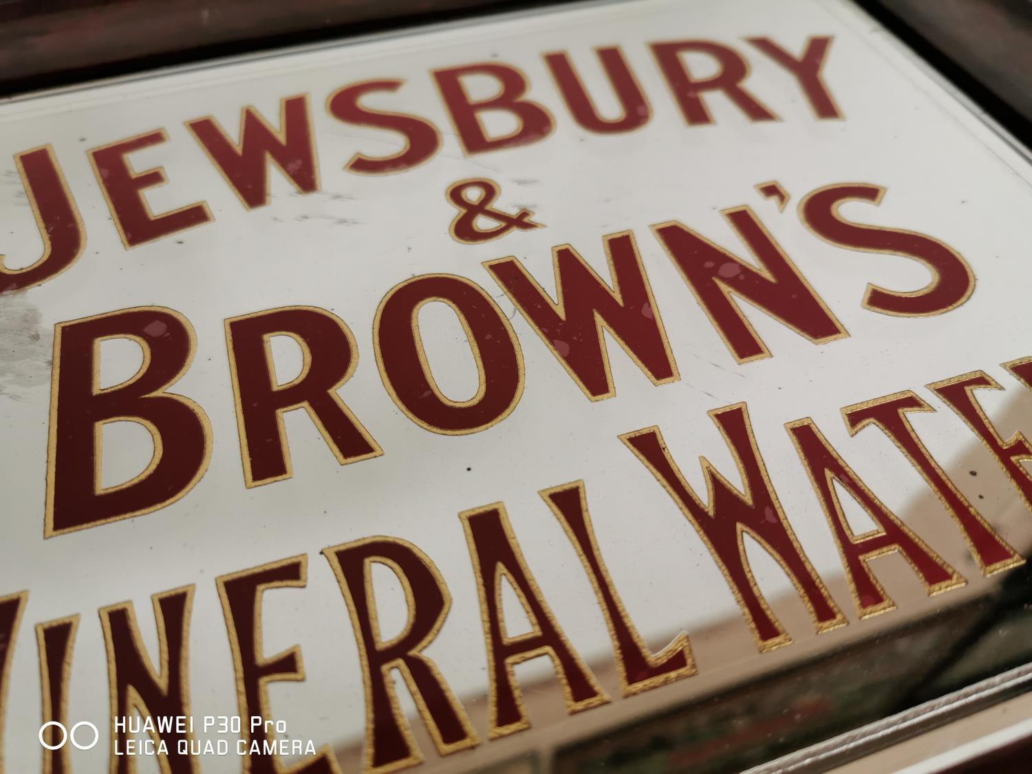 Jewsbury & Browns Mineral Waters advertising mirror. - Image 2 of 2