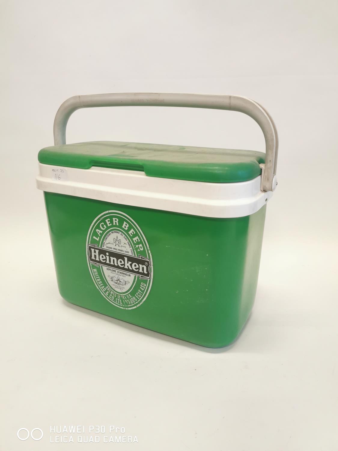 Heineken advertising cool box.