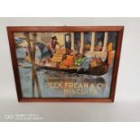 Peek Freans & Co Biscuits framed showcard.