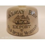 Rare Galway Bay Export Old Irish Whiskey Flagon.