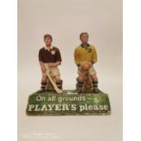 On All Grounds - Player's Please Galway Hurler and Roscommon Footballer plaster advertising figures