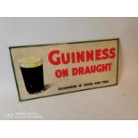 Guinness on Draught tin plate sign.