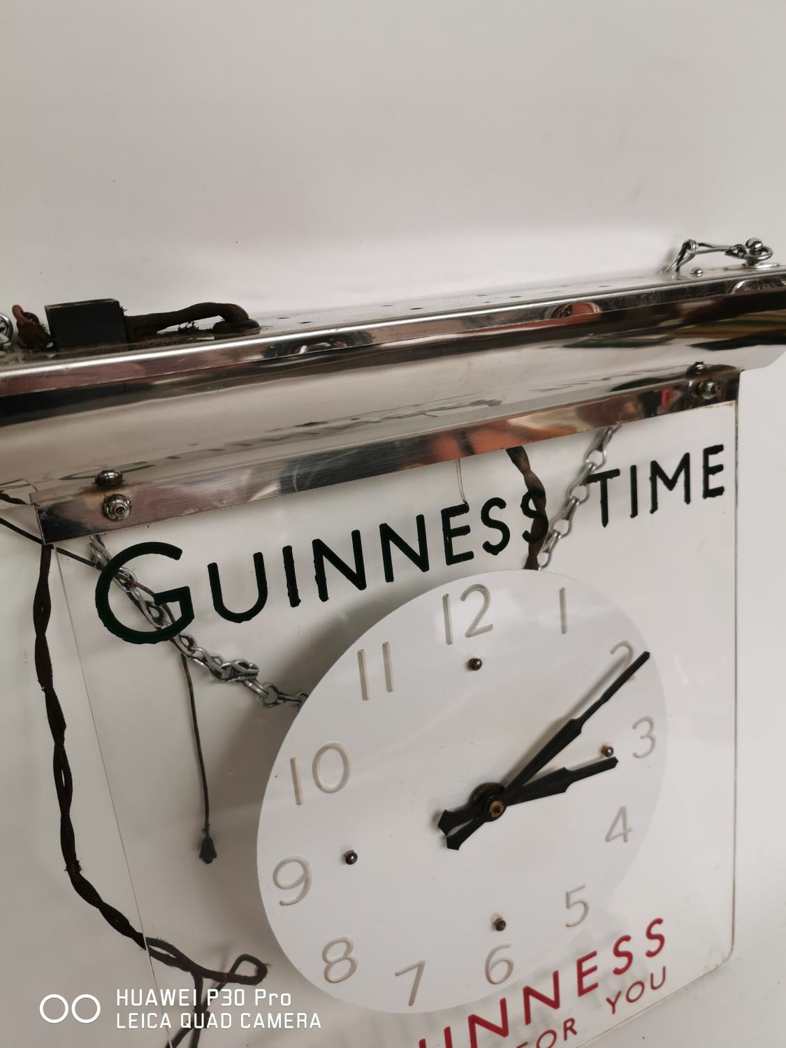 Guinness Time hanging advertising Clock. - Image 3 of 3