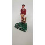 Rare Galway Footballer Player's No 6 Please On All Grounds advertising figure.