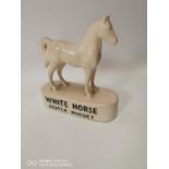 White Horse Scotch Whisky ceramic advertising horse.