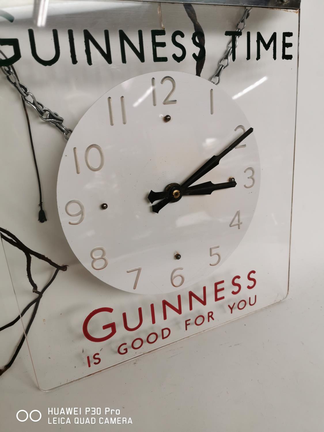 Guinness Time hanging advertising Clock. - Image 2 of 3