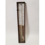 19th. C. mahogany barometer.