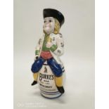 Rare Burke's Green Label Whiskey ceramic advertising jug.