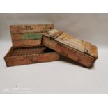 Two early 20th. C. Miller and Co Wine and Spirits Merchants advertising boxes.