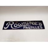 Rare Rowntree's Pastilles enamel advertising sign.