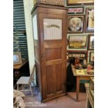 Early 20th. C. oak phone booth.