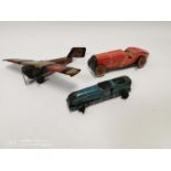 Collection of three early 20th. C. tinplate toys.