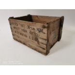 Early 20th. C. wooden Potato box.