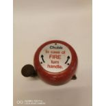 Chubb In Case Of Fire Turn Handle metal fire bell.