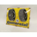 Continental Tyres enamel advertisng sign.