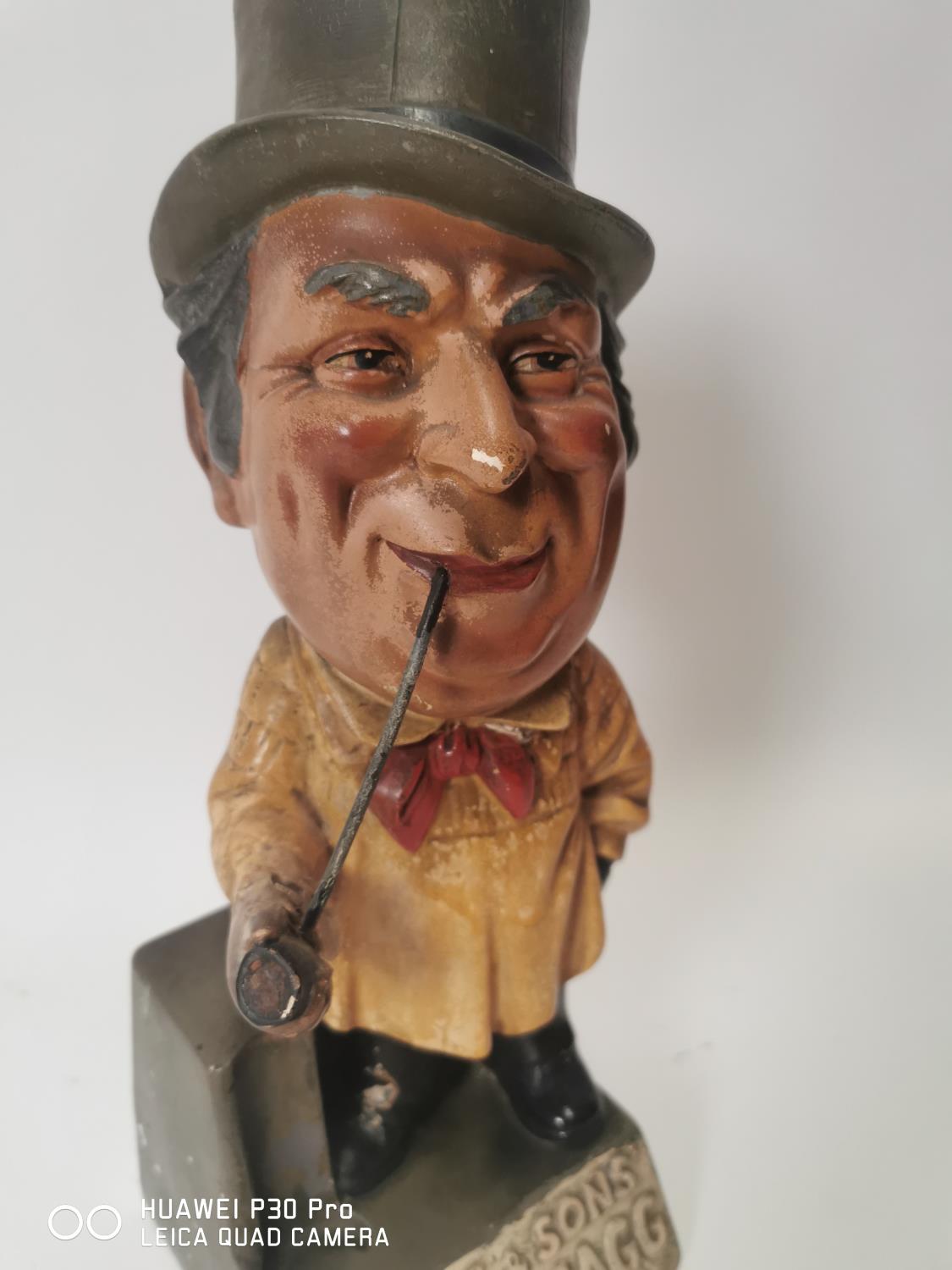 Rare Will's & Sons Fine Shagg chalk advertising figure. - Image 3 of 4