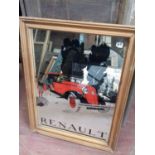 Renault advertising mirror.