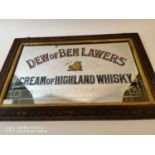 Dew Of Ben Lawers Cream Of Highland Whisky advertising mirror.