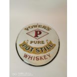 Rare Power's Pure Pot Still Irish Whiskey advertising mirror.