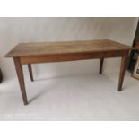 19th. C. pine kitchen table