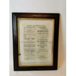 Hotel and Tobacconist's framed Directory.